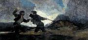 Duel with Cudgels Francisco de Goya